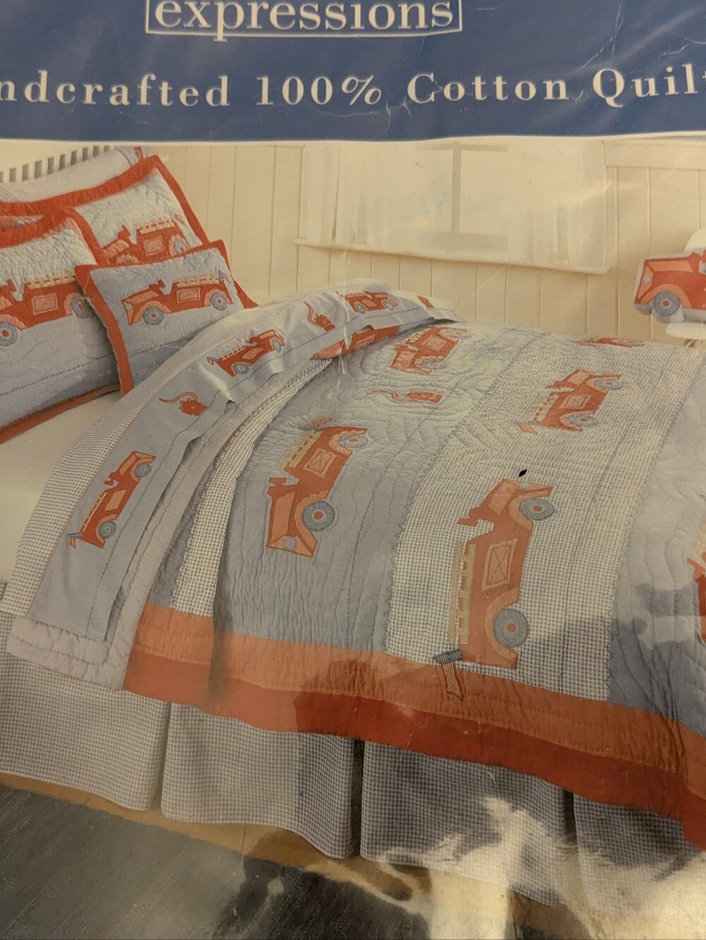 Firetruck Quilt Twin Size NWT